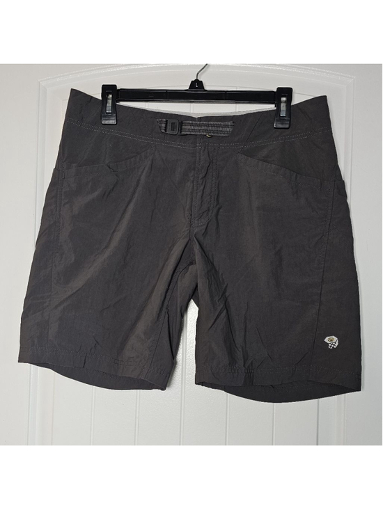 Mountain Hardwear Pants - Mountain Hardwear sz 10 grey cargo hiking shorts with built in belt